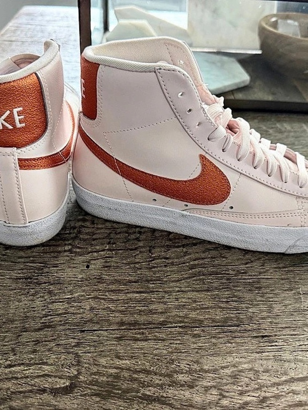Nike Blazer Mid '77 Essential 'Pink Metallic Copper' Essential High-Top Sneakers